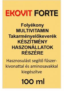 EKOVIT FORTE folyékony multivitamin takarmány előkeverék készítmény  100 ml