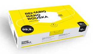 Cseh egyszer használatos nano szájmaszk Rehabiq 12 órás hatással, 10db