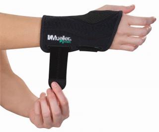 Mueller® Green, Fitted Wrist Brace, csukló ortézis Nagyság: S/M -Bal