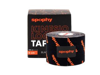 Spophy Kinesiology Tape Black, kinesio szalag fekete, 5 cm x 5 m