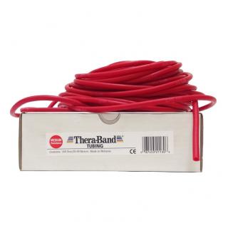 THERA-BAND Tubing 30,5 m, piros, közepesen erős