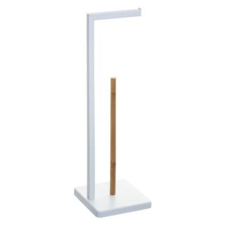 5five 160925A Natureo WC-papír tartó álló, tartalék papír tartóval, fehér