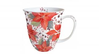 Ambiente 38416490 Poinsettia And Berries bögre 4 dl