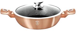 Berlinger Haus BH-1519N Metallic Line Rose gold Alacsony lábas fedővel 28 cm