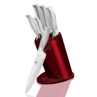 Berlinger Haus BH-2273 Burgundy Collection késkészlet tartóval 6 részes