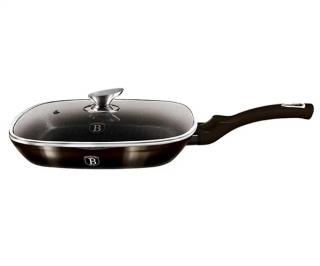 Berlinger Haus BH-6612 Shiny Black grill serpenyő fedővel 28 cm