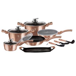 Berlinger Haus BH-7124 Rosegold Edition edénykészlet 14+2 részes