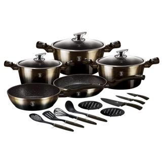 Berlinger Haus BH-7146 Shiny Black Edition edénykészlet 17 részes