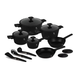 Berlinger Haus BH-8198 Matte Black edénykészlet 15 részes