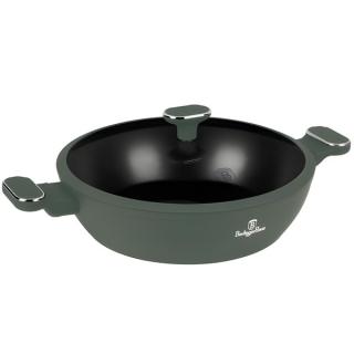 Berlinger Haus BH-8199 Matte Green Collection alacsony lábas fedővel 30 cm
