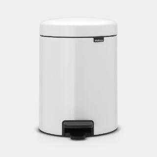 Brabantia 112065 NewIcon pedálos szemetes 5 l, fehér