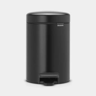 Brabantia 113321 Newlcon pedálos szemetes 3 l, matt fekete