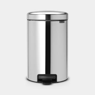 Brabantia 113581 NewIcon pedálos szemetes 12 l, brilliant steel