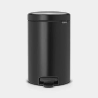 Brabantia 113741 Newlcon pedálos szemetes 12 l, matt fekete