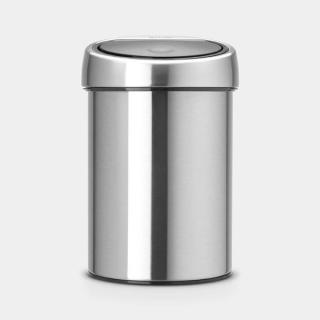 Brabantia 378645 Touch Bin patentos szemetes ujjlenyomat mentes 3 l, matt steel