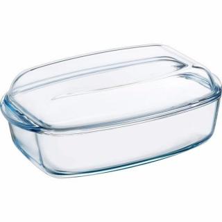 Pyrex 203003 Essen üveg sütőtál tetővel 36x22 cm, 6,5 l