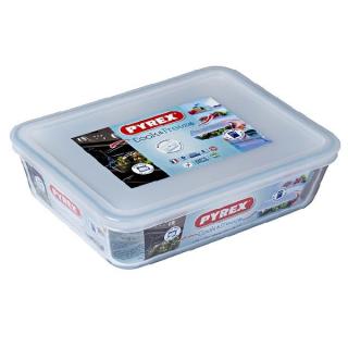 Pyrex 203230 Cook  Freeze üvegtál+műanyag tető 22x17 cm