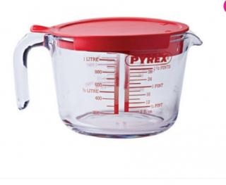 Pyrex 203235 Üveg mérőedény 1 l tetővel