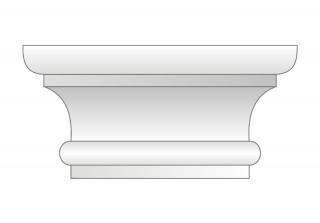 POF-2B oszlopgyűrű natúr 15-24 cm (Hungarocell oszlopfő,)