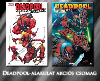 A teljes Deadpool-alakulat keménytáblás képregény sorozat kedvezményes csomag