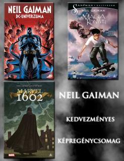 Neil Gaiman képregényei - kedvezményes könyvcsomag (Marvel 1602, A mágia könyvei, Neil Gaiman DC-...