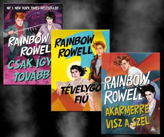 Rainbow Rowell teljes Simon-Snow regénysorozata (Csak így tovább, Tévelygő fiú, Akármerre visz a ...
