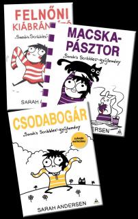 Sarah Andersen kedvezményes csomag: Felnőni kiábrándító, Macskapásztor, Csodabogár képregény...