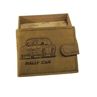 Lada Rally férfi bőr pénztárca barna
