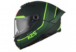 MT Thunder 4 SV R25 C6 matt zöld/fekete/neonsárga bukósisak