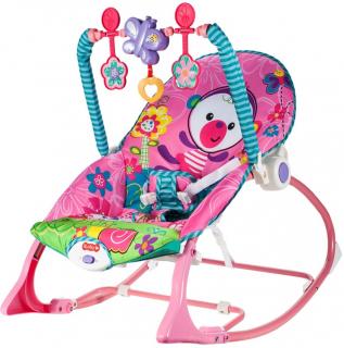Baby Rocker 3 az 1-ben vibráló baba pihenőszék, rózsaszín