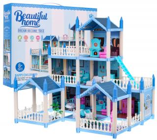 Beautiful Home babaház kiegészítőkkel - kék