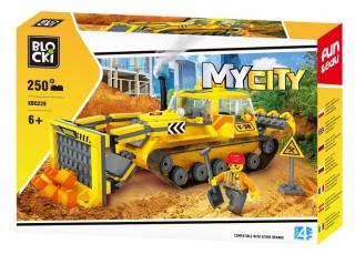 Blocki MyCity építőkészlet építőipari buldózer 250 darabos