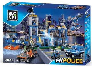 Blocki MyPolice nagy rendőrállomás 917 darabos építőkészlet
