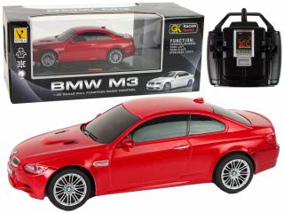 BMW M3 távirányítós játékautó 1:28 piros