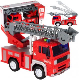 City Service gyermek tűzoltóautó fényekkel és hangokkal 1:20