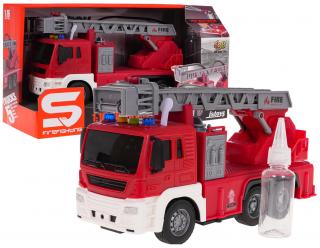City Truck tűzoltóautó gyerekeknek fényekkel, hangokkal és vízzel 1:16