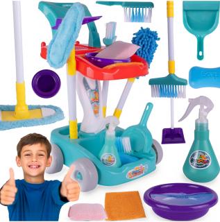 Cleaning Playset gyermek takarítókocsi tartozékokkal
