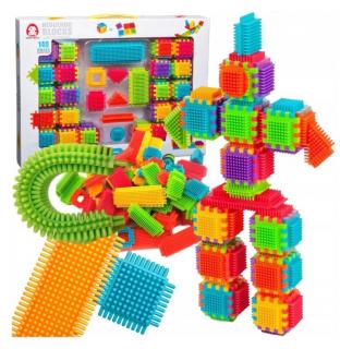 Doris színes tüske építő -  konstrukciós játék Hedgehog Blocks 140 db
