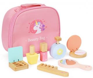 Ecotoys Fa kozmetikai készlet Beauty Bag 7 részes
