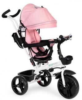 Ecotoys S-Trike gyermek tricikli forgatható üléssel - rózsaszín