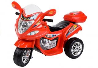 Gyermek elektromos háromkerekű motor Racing Red