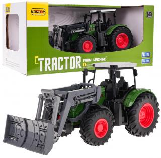 Gyermek traktor első ekével 1:24 méretarányban