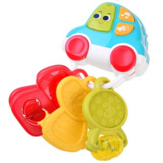 Huile Toys Car Keychain interaktív gyerekkulcsok fényekkel és hangokkal