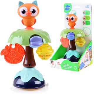 Huile Toys Smart Owl tapadókoronggal ellátott szenzoros játék a legkisebbek számára
