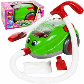 Little Cleaner elemes játék porszívó fénnyel zöld