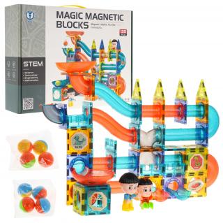 Magnetic Tiles mágneses építőkészlet 70 darabos