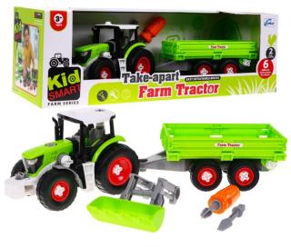 Majlo Toys Farm Tractor gyermek traktor pótkocsival