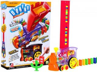 Majlo Toys Happy Loco vidám dominó elemes mozdonnyal