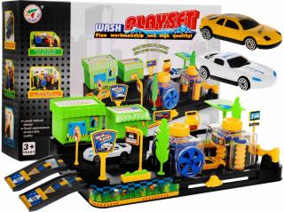 Majlo Toys Wash Playset autómosó 2 autóval és tartozékokkal