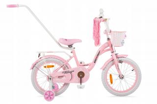 Mexller Village 16  gyermekkerékpár vezetőrúddal világos rózsaszín